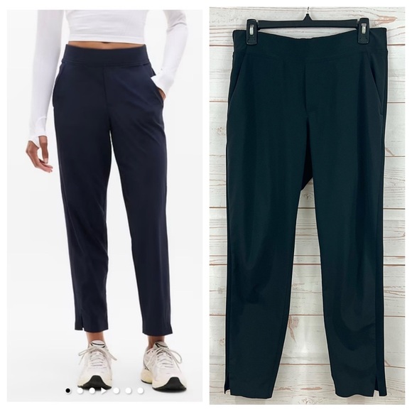 Athleta Pants - ATHLETA Brooklyn Mid Rise Ankle Pants Pull-On Trousers Joggers Casual Athleisure